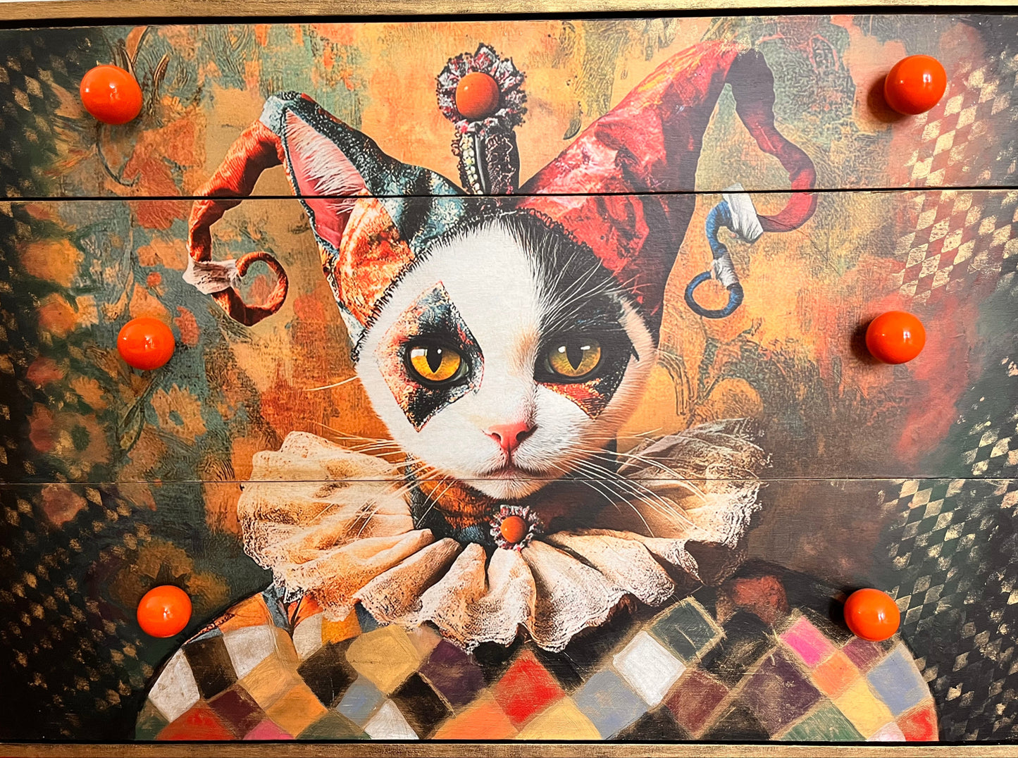 Mid-Century Decoupage Drawers