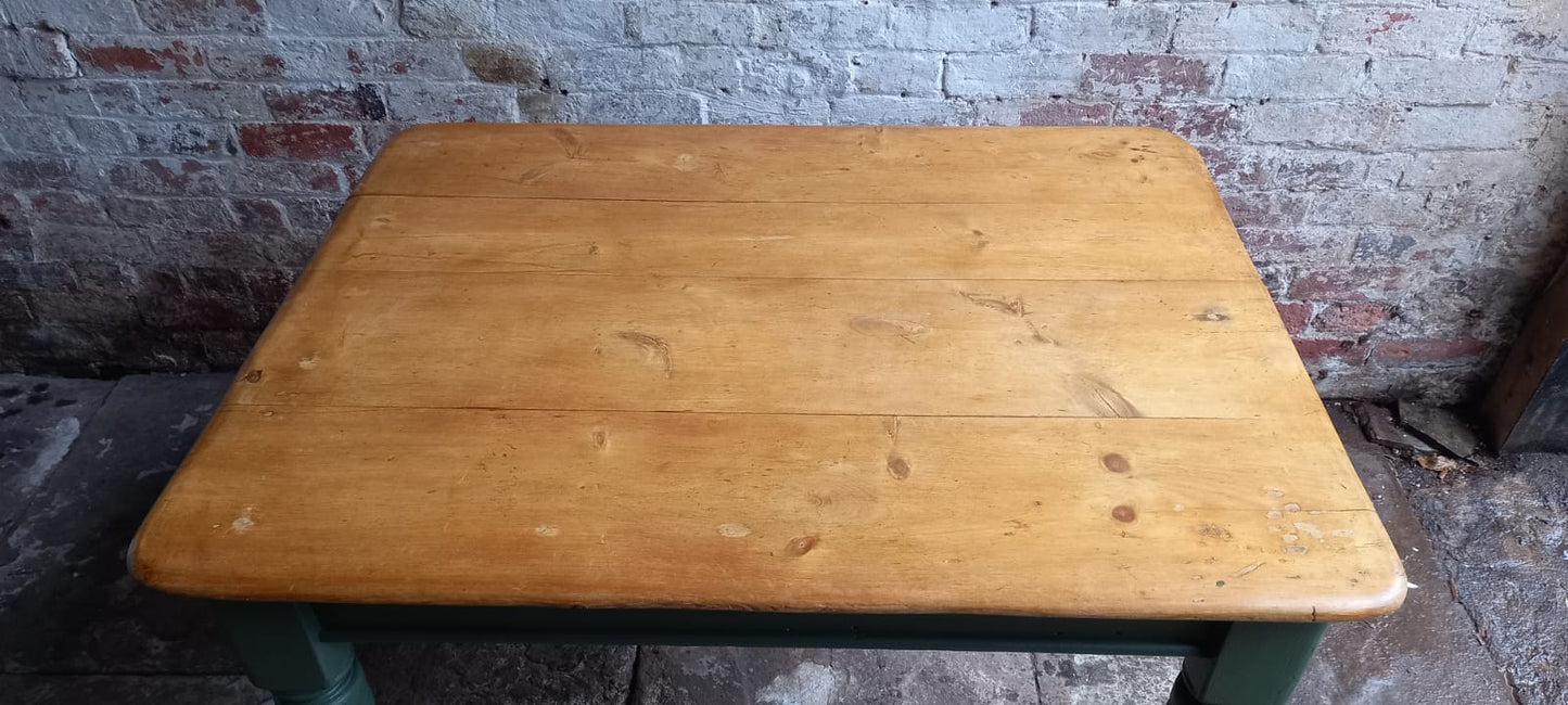Antique Pine Victorian Kitchen Farmhouse Table
