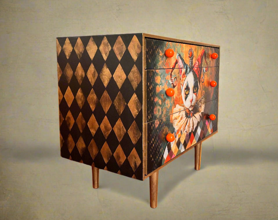 Mid-Century Decoupage Drawers