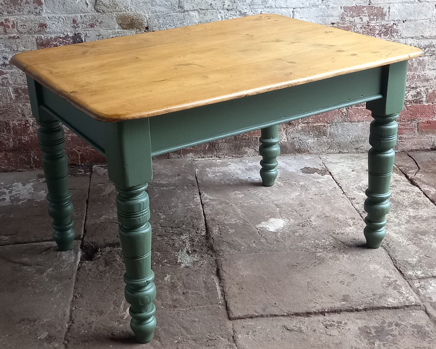 Antique Pine Victorian Kitchen Farmhouse Table