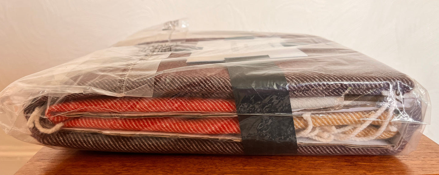 Jasper Conran Lambswool stripe throw (New)
