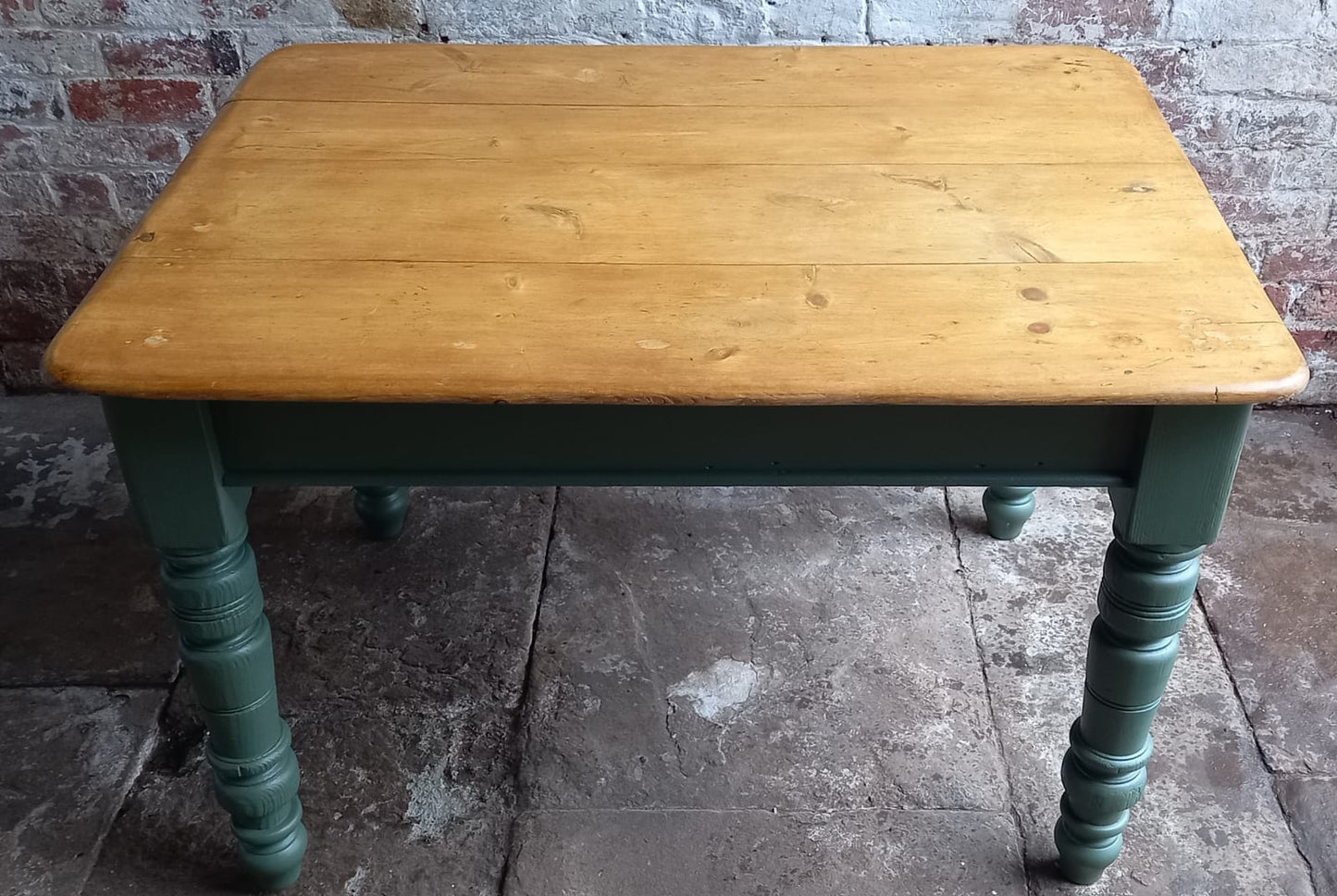 Antique Pine Victorian Kitchen Farmhouse Table