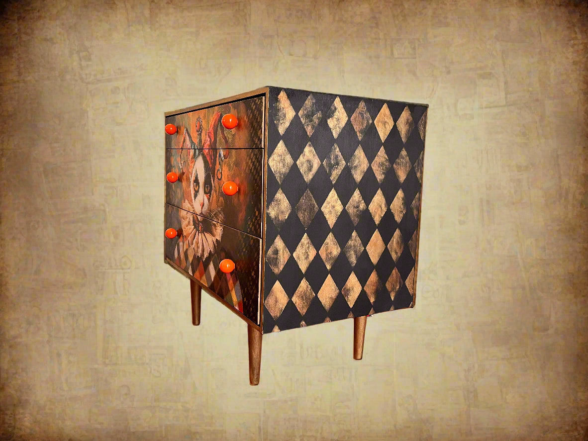 Mid-Century Decoupage Drawers