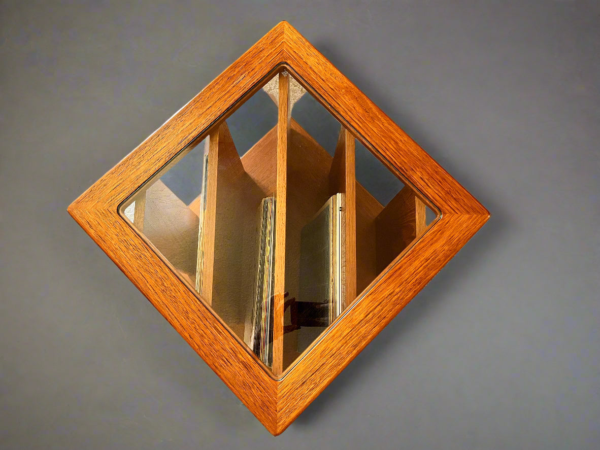Retro Teak Coffee Table with vinyl/album/record Storage