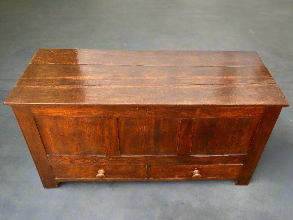 Antique Oak Coffer/Mule Chest