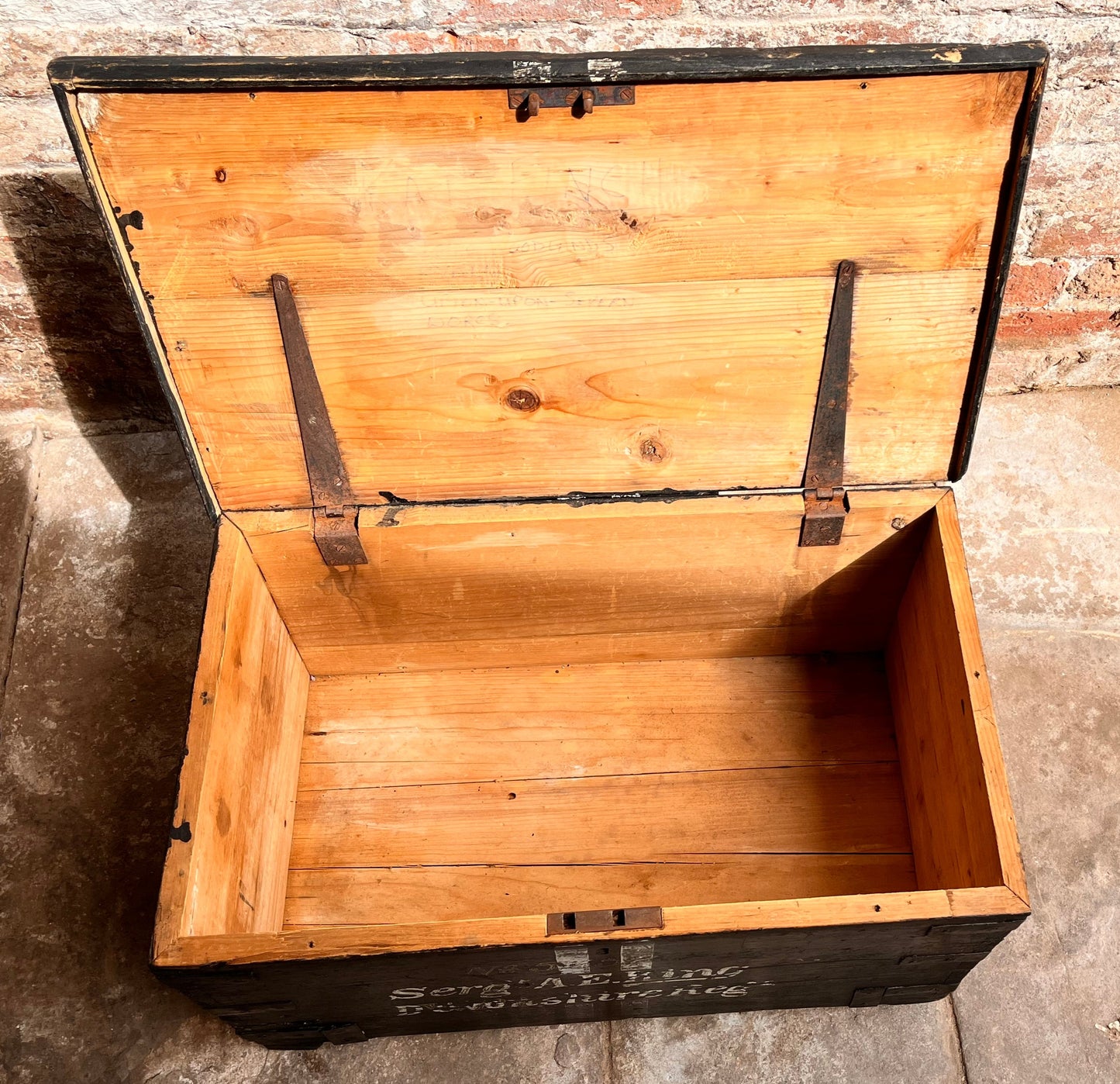 Antique pine chest