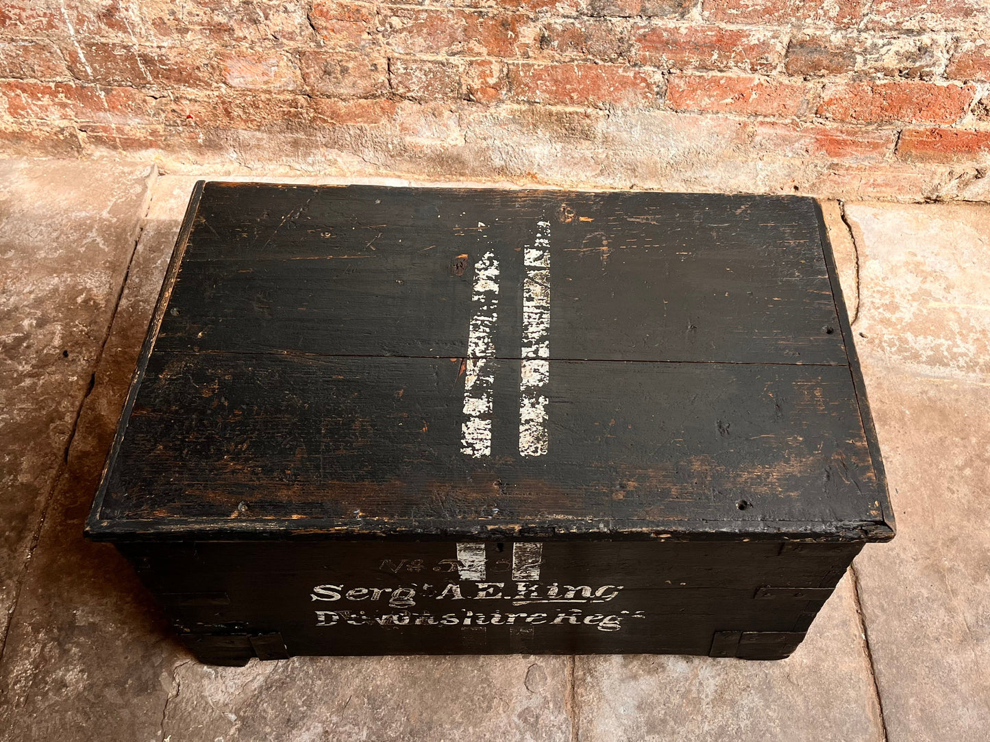 Antique pine chest