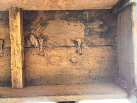 Antique Oak Alter/serving table