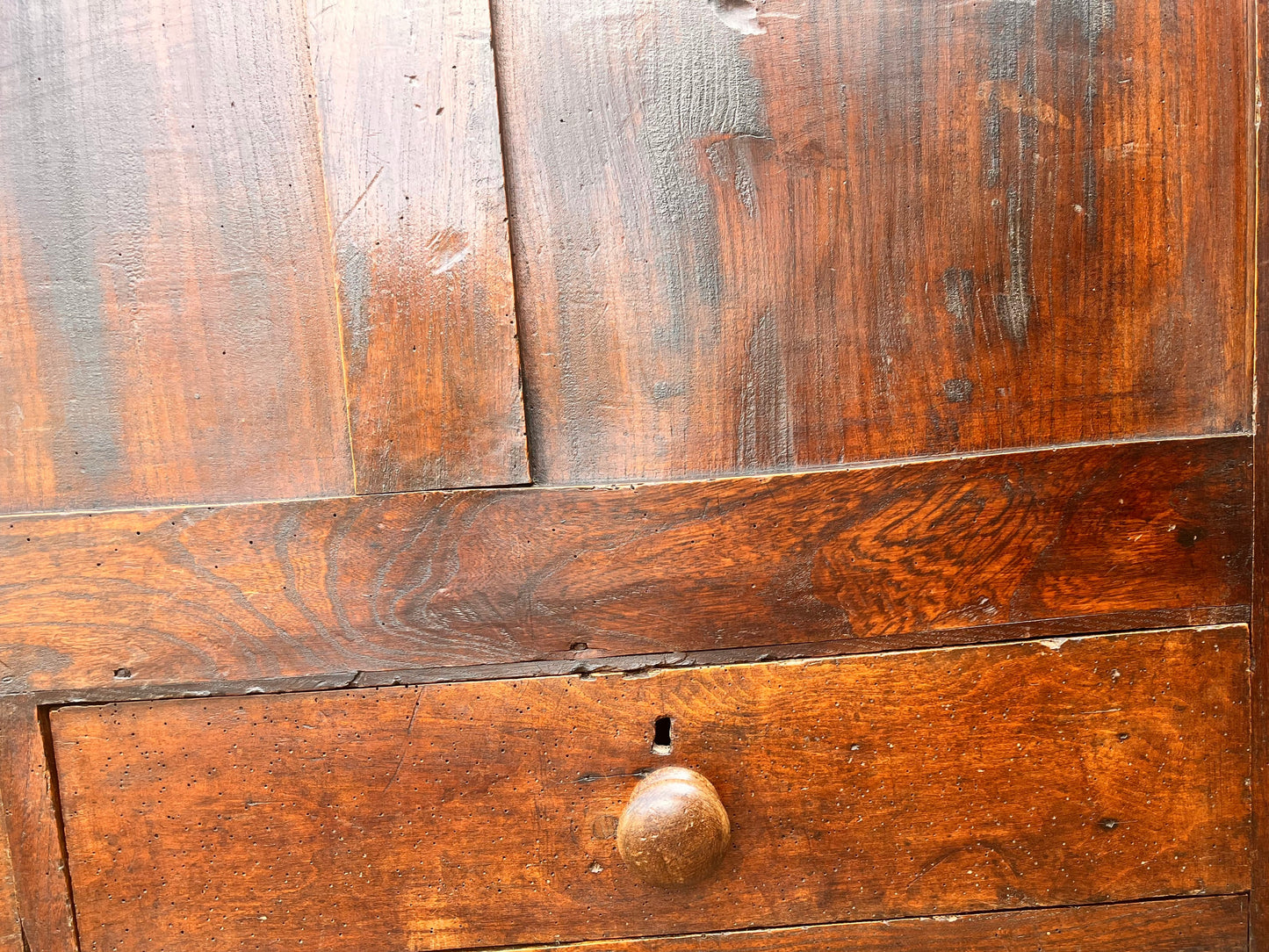 Antique Oak Coffer/Mule Chest