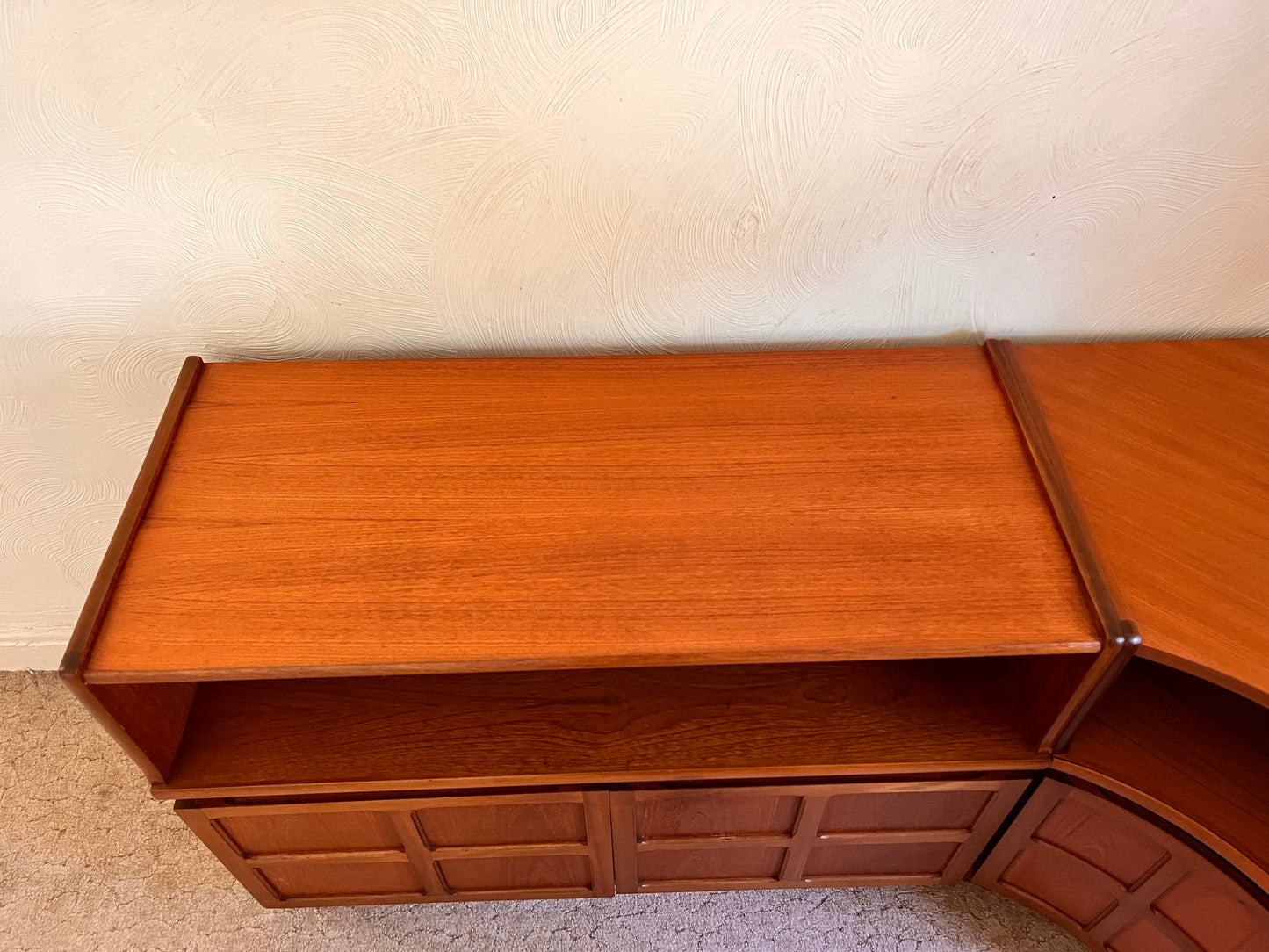 Vintage Nathan Squares Teak Sideboard