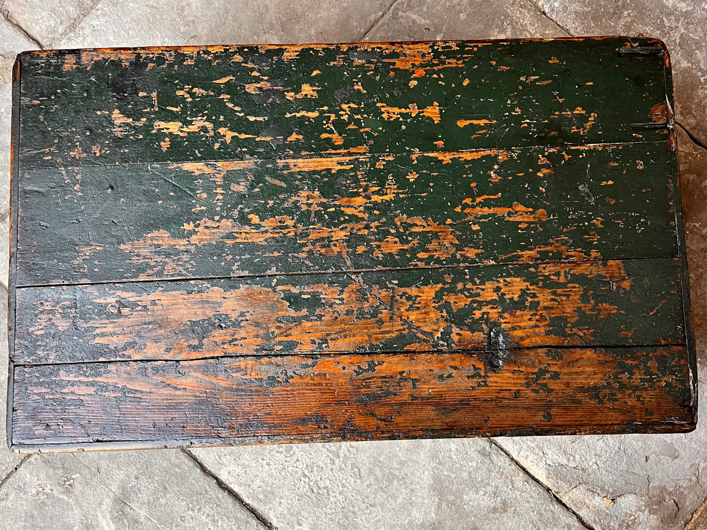 Pine Wooden Chest Deep green