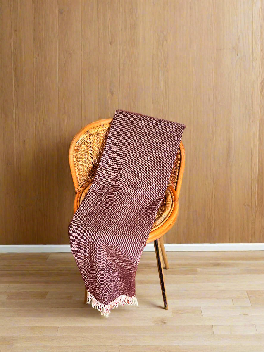 Jasper Conran Lambswool stripe throw (New)