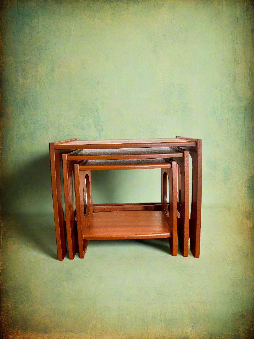 Mid century nest of 3 tables