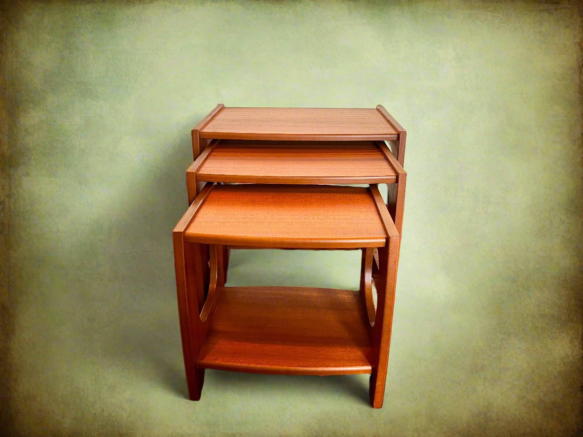 Mid century nest of 3 tables