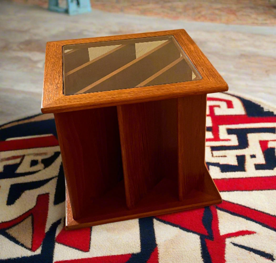 Retro Teak Coffee Table with vinyl/album/record Storage