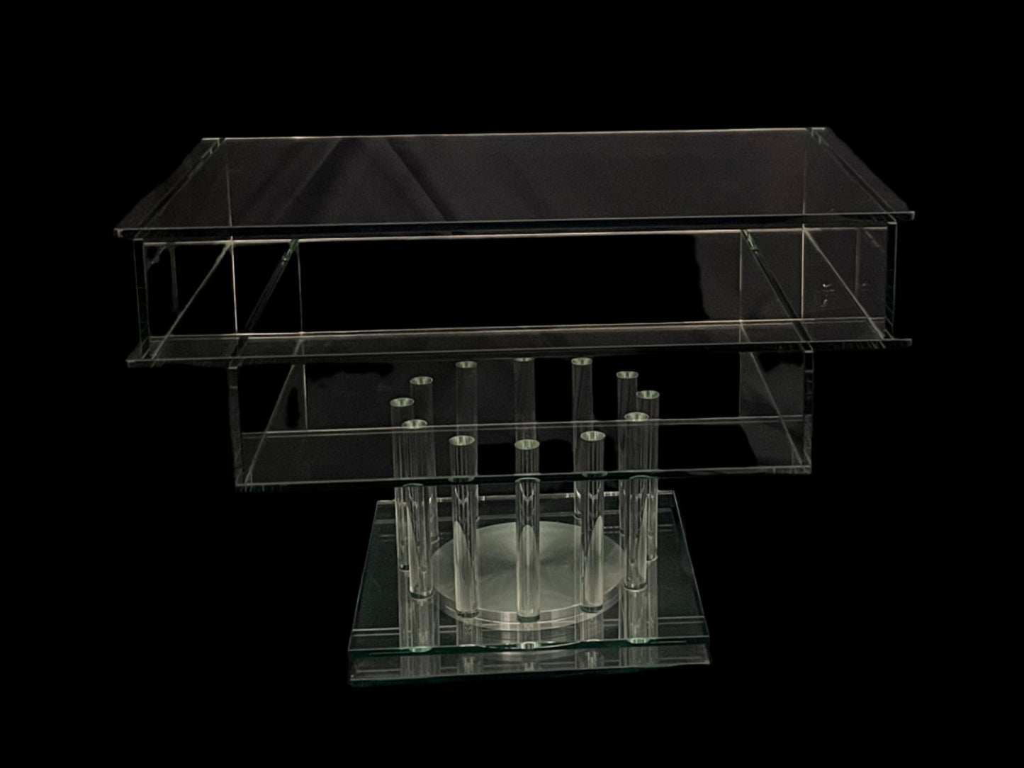 The Green Apple Glass rotatable TV / Coffee Table
