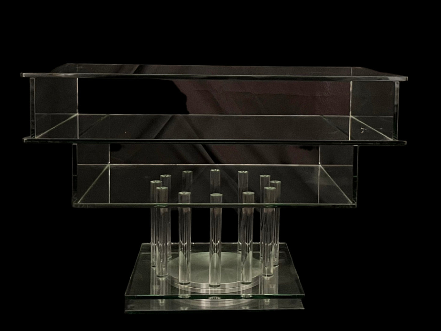 The Green Apple Glass rotatable TV / Coffee Table
