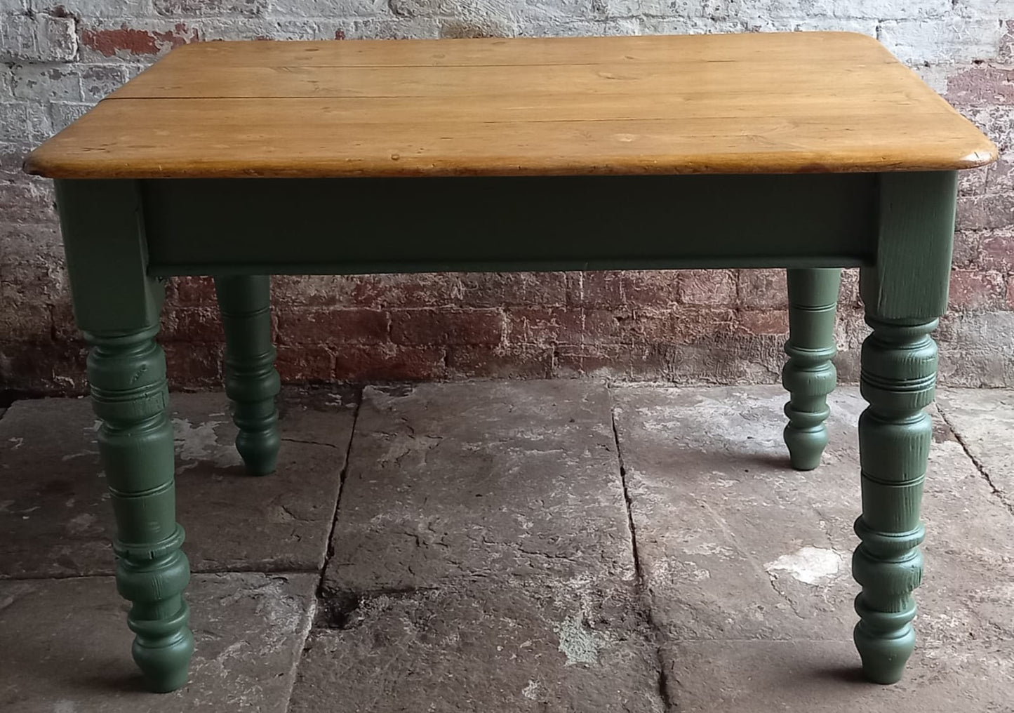 Antique Pine Victorian Kitchen Farmhouse Table