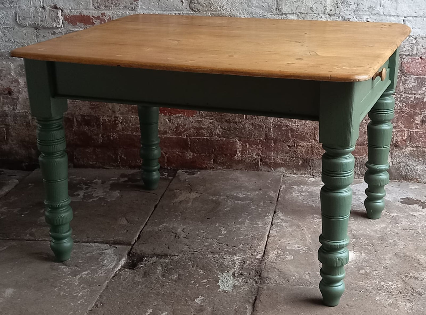 Antique Pine Victorian Kitchen Farmhouse Table
