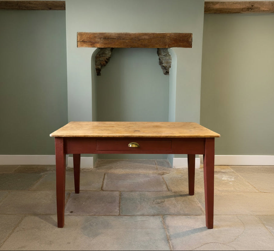 Antique Pine Farmhouse Table
