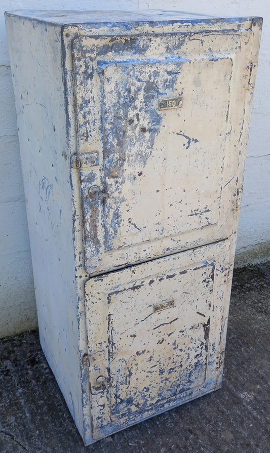 Vintage galvanized steel lockers
