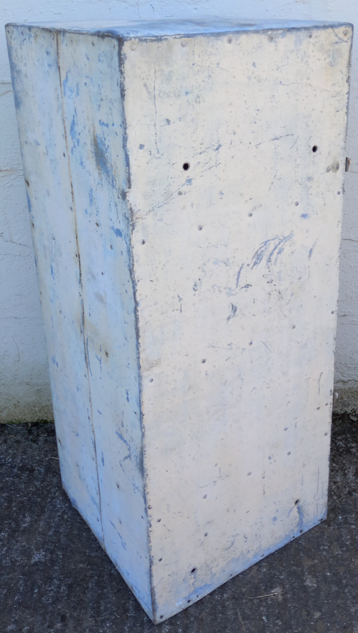 Vintage galvanized steel lockers