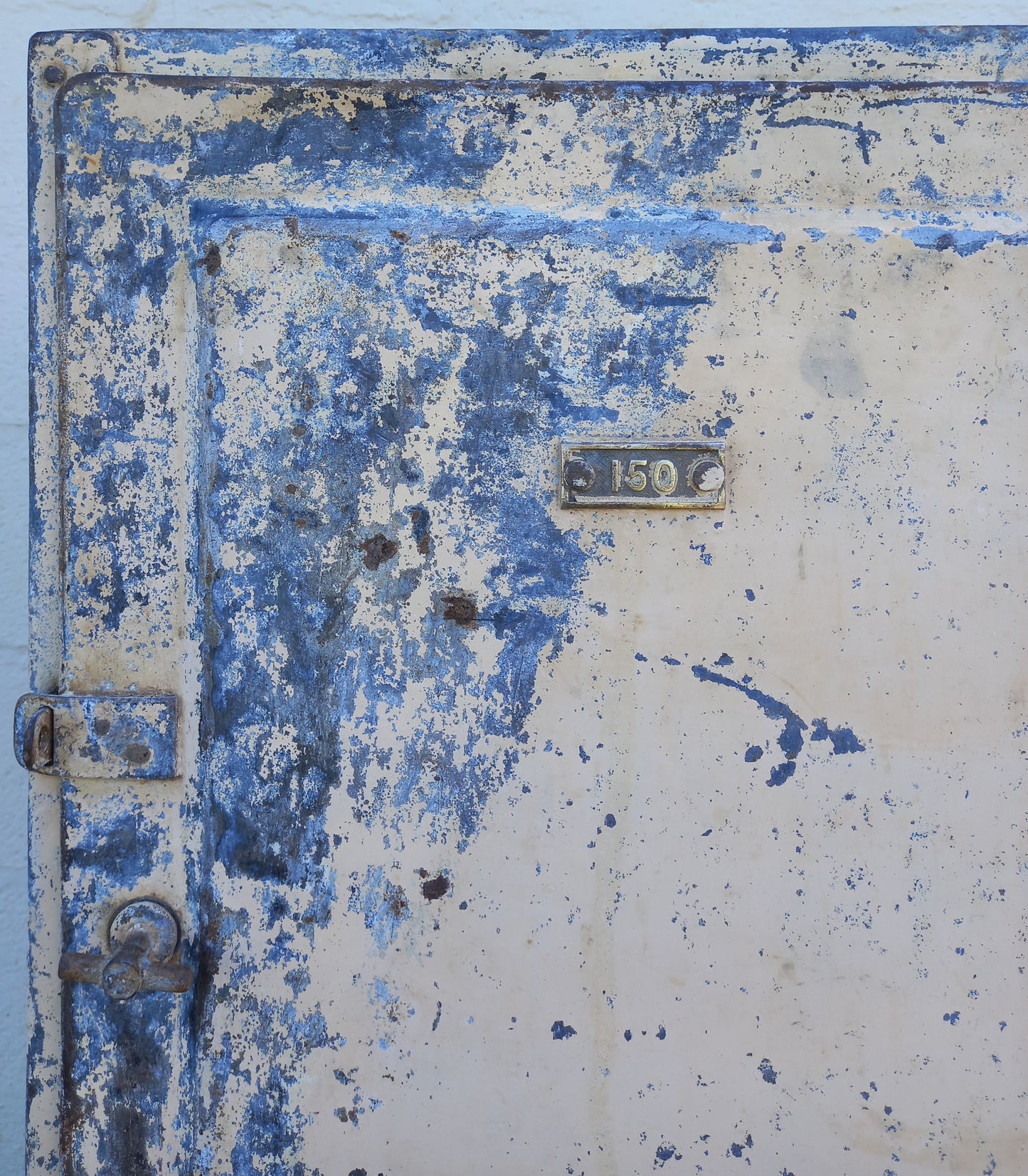 Vintage galvanized steel lockers