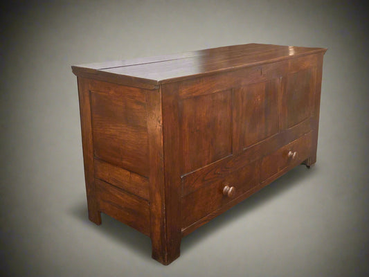 Antique Oak Coffer/Mule Chest