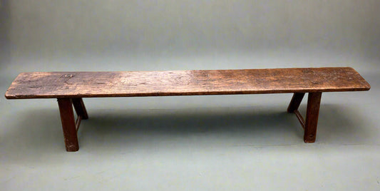 Antique Pig Bench Oak, farmhouse table bench, boot room bench