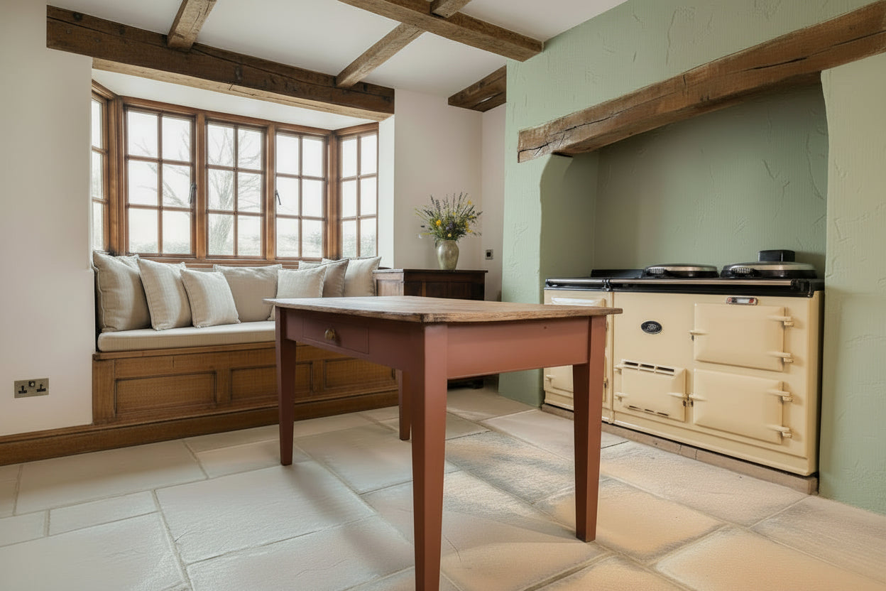 Antique Pine Farmhouse Table
