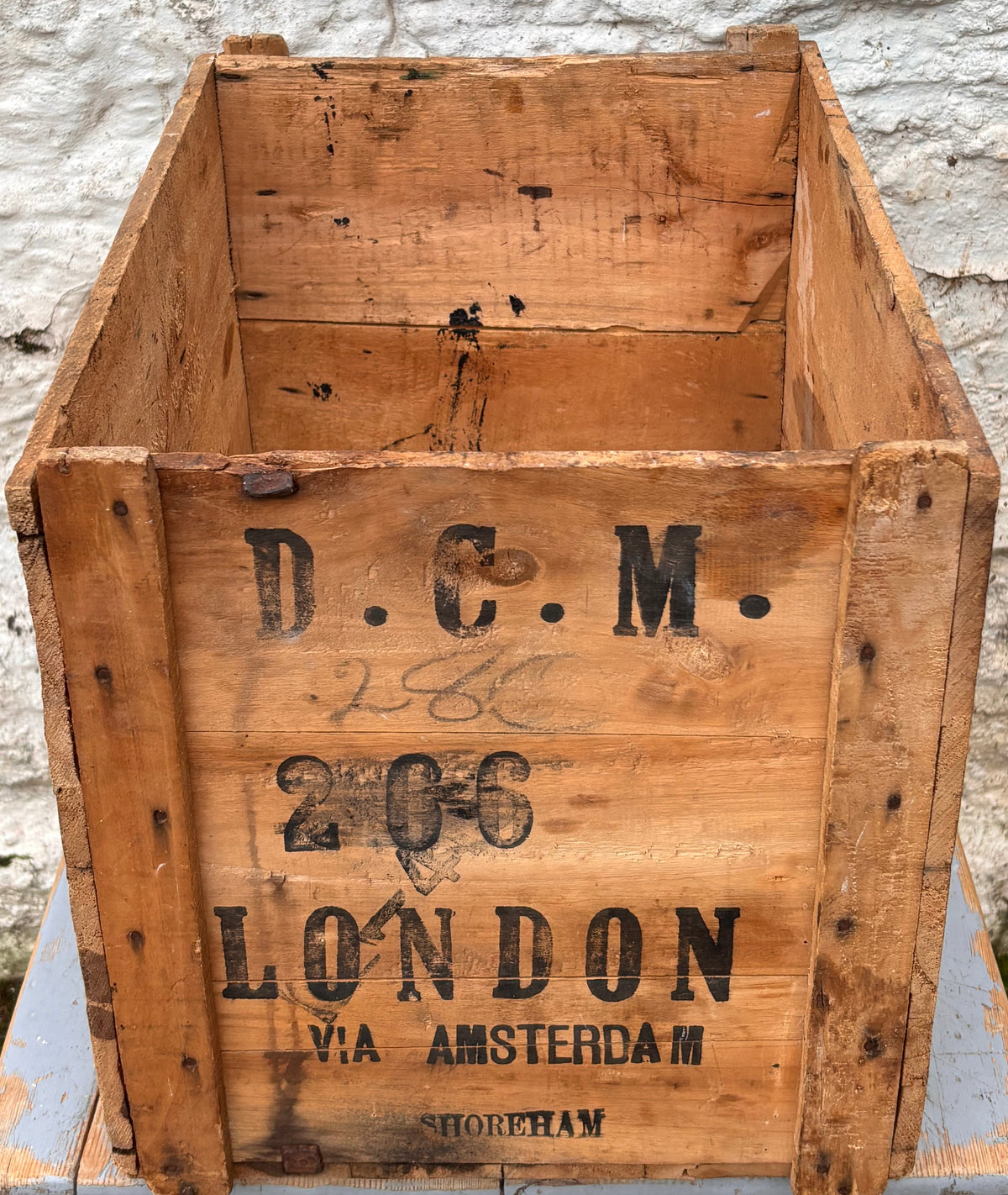 Authentic Vintage Wooden Campari Crate