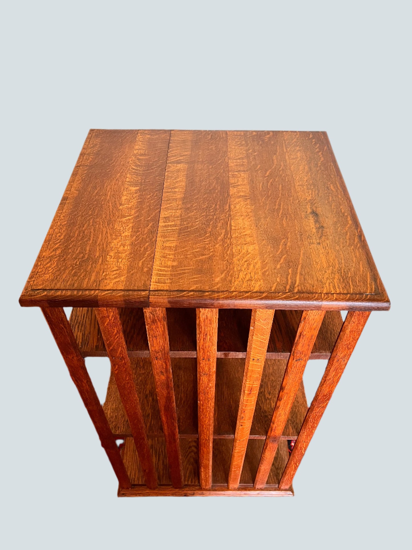 Revolving Oak Bookcase