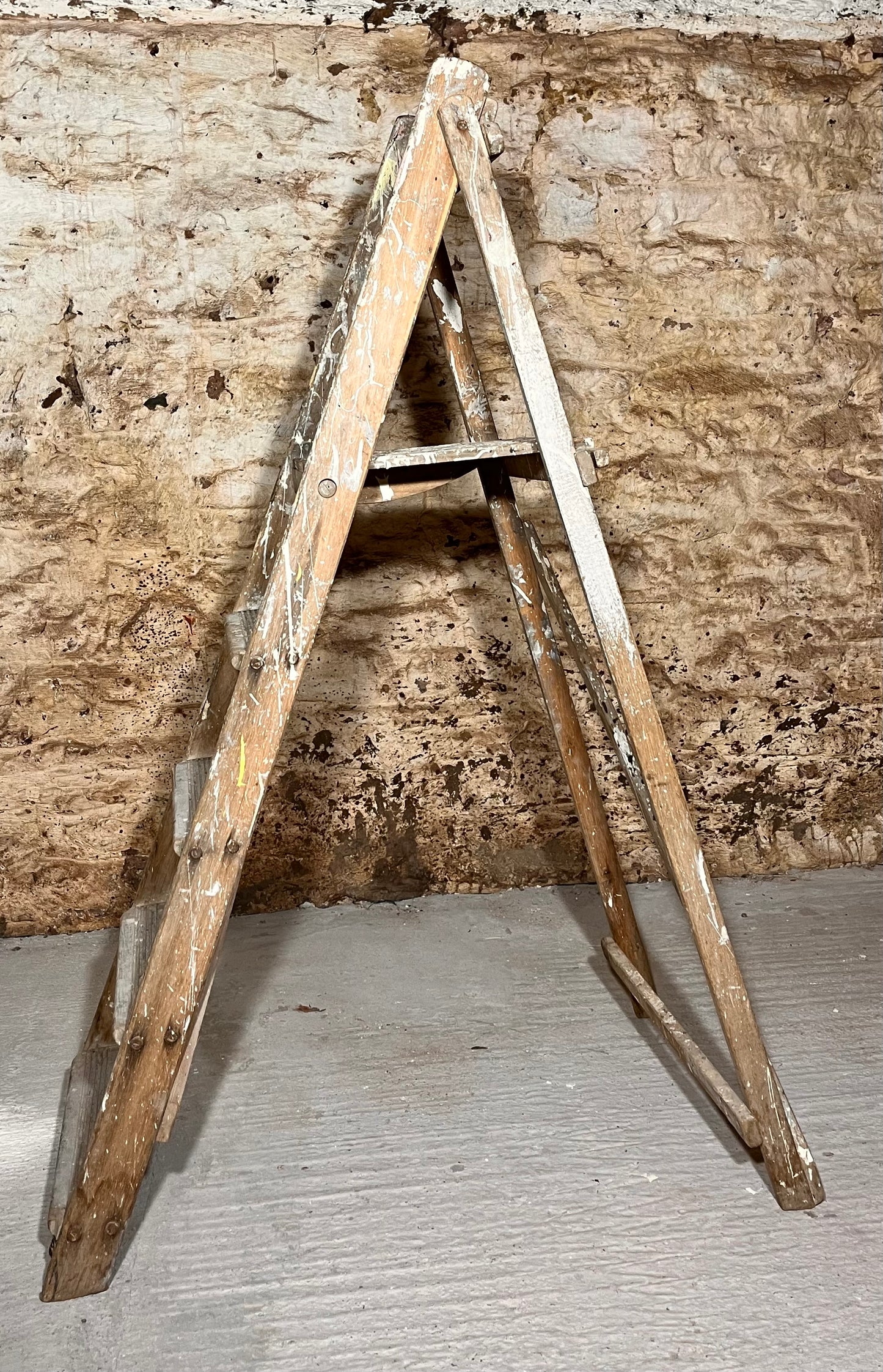 Vintage A-Frame Wooden Step Ladder