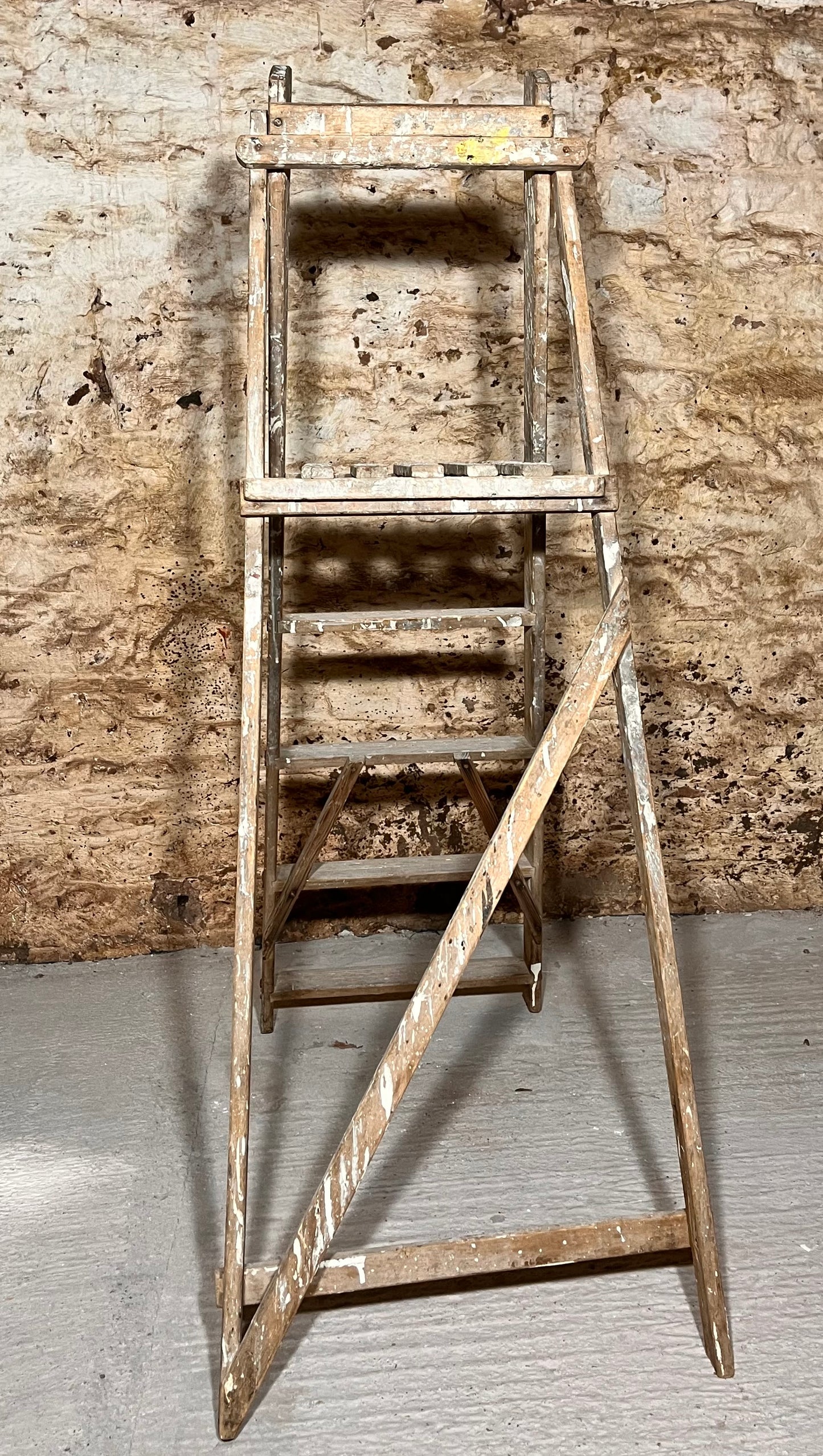 Vintage A-Frame Wooden Step Ladder