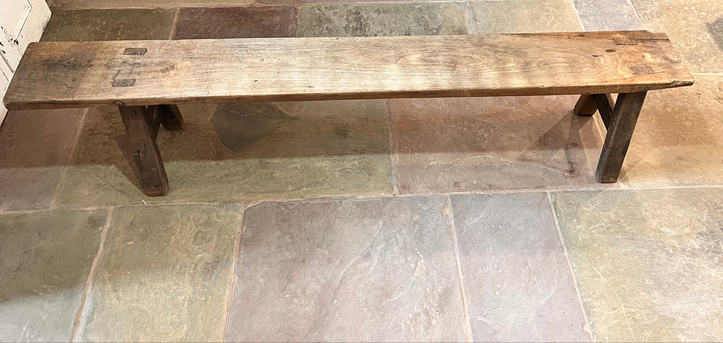 Antique Pig Bench Oak