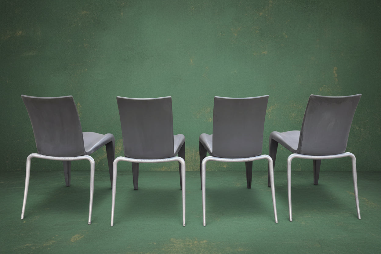 Vintage Louis XX By Philippe Starck For Vitra 1990's set of 4 chairs