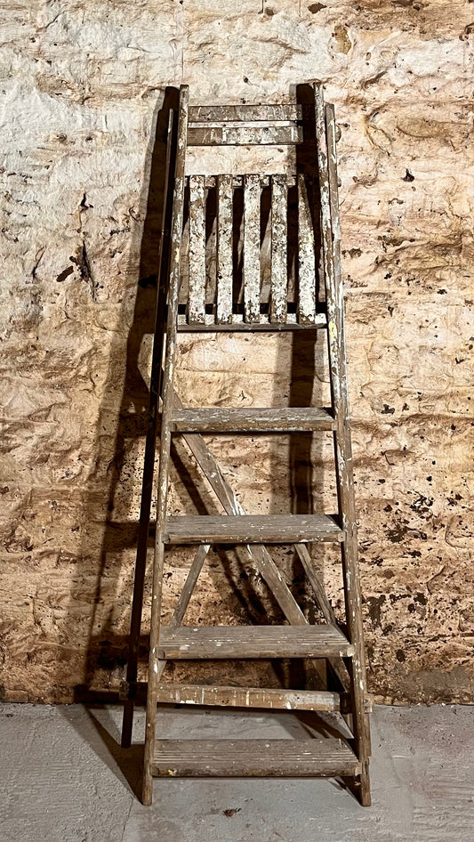 Vintage A-Frame Wooden Step Ladder