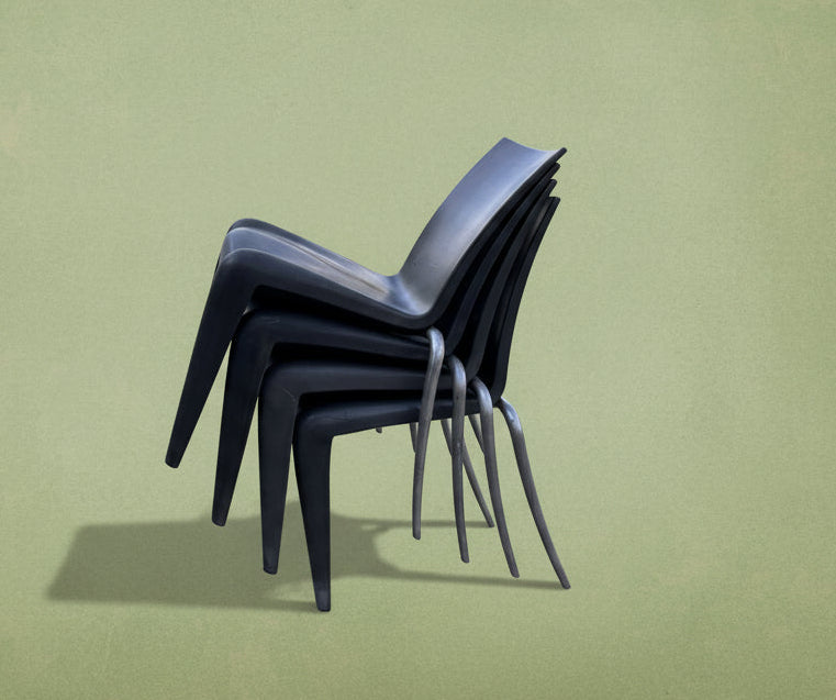 Vintage Louis XX By Philippe Starck For Vitra 1990's set of 4 chairs
