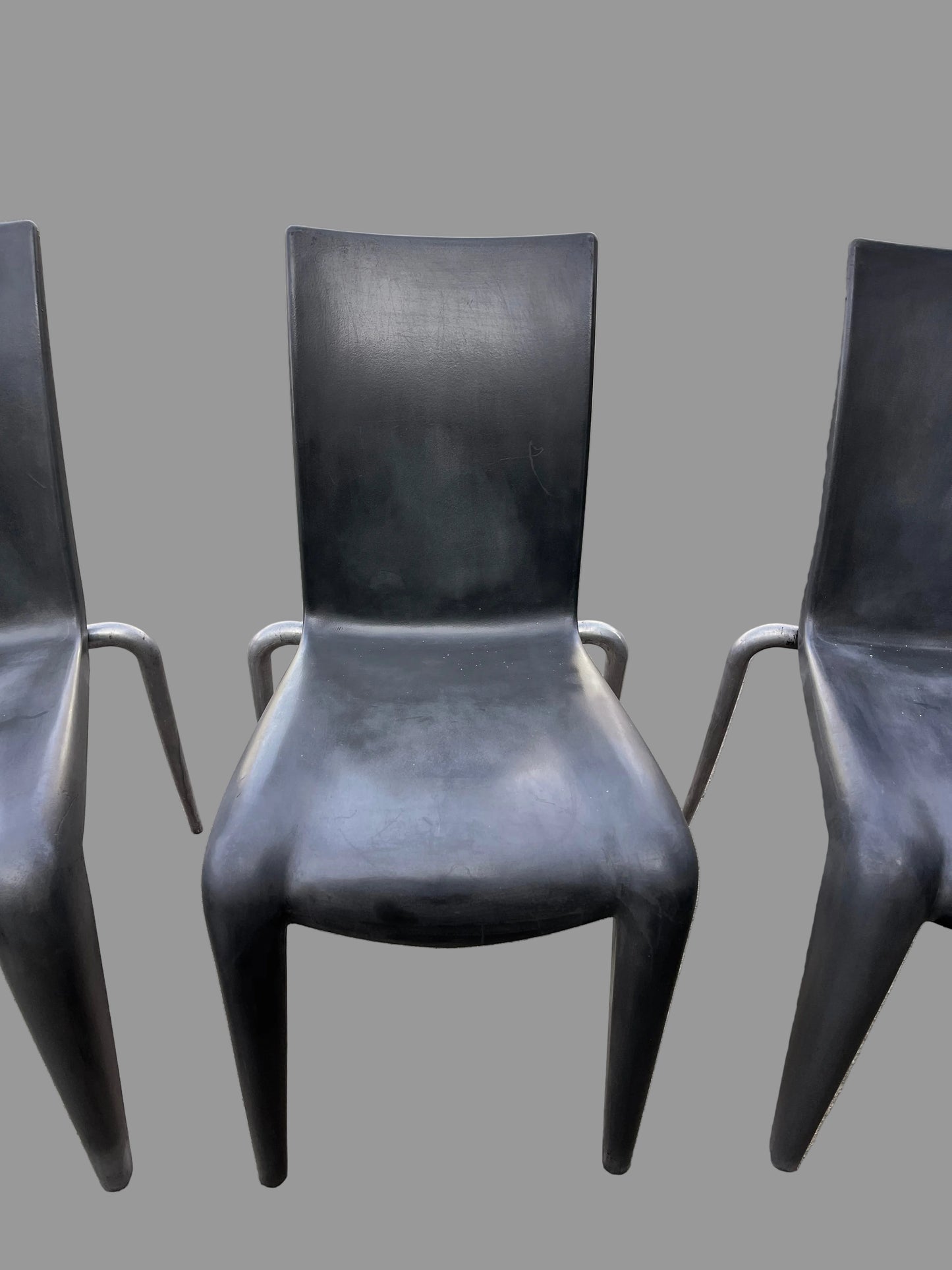Vintage Louis XX By Philippe Starck For Vitra 1990's set of 4 chairs