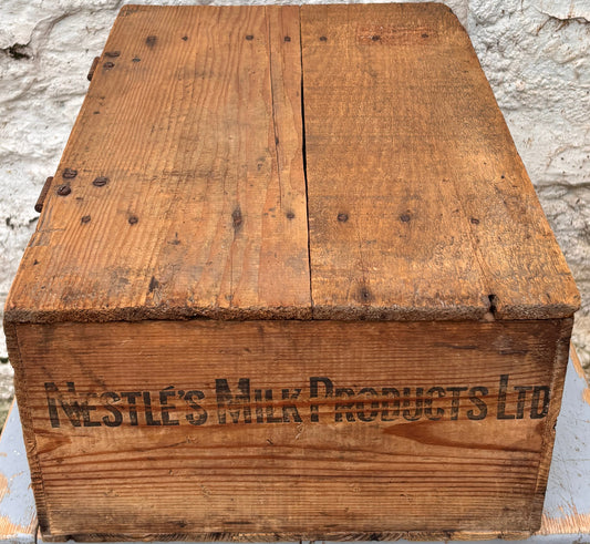 Vintage Nestle Ltd Wooden Crate