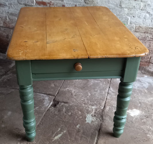 Antique Pine Victorian Kitchen Farmhouse Table