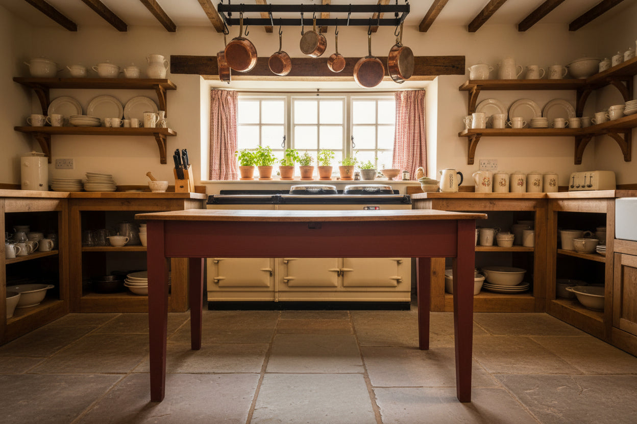 Antique Pine Farmhouse Table